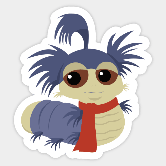 Ello! The Worm - Labyrinth Sticker by SandiTyche